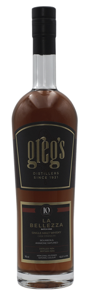 Gregs La Bellezza - Batch One Single Malt Whisky 10 years 0,5l