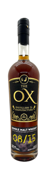 The OX Distillery &amp; Manufacture 08/15 Peated Single Malt Whisky Port 47,7% 0,7l